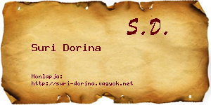 Suri Dorina névjegykártya