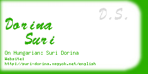 dorina suri business card